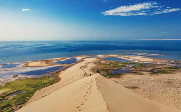 青海湖旅游景点：海心山（湖沙岛）