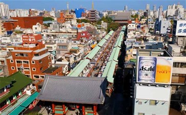 日本旅游：东京浅草观音寺与仲见世商业街