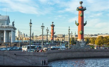 圣彼得堡瓦西里岛古港口灯塔