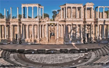 欧洲旅游：西班牙梅里达古罗马圆形剧场