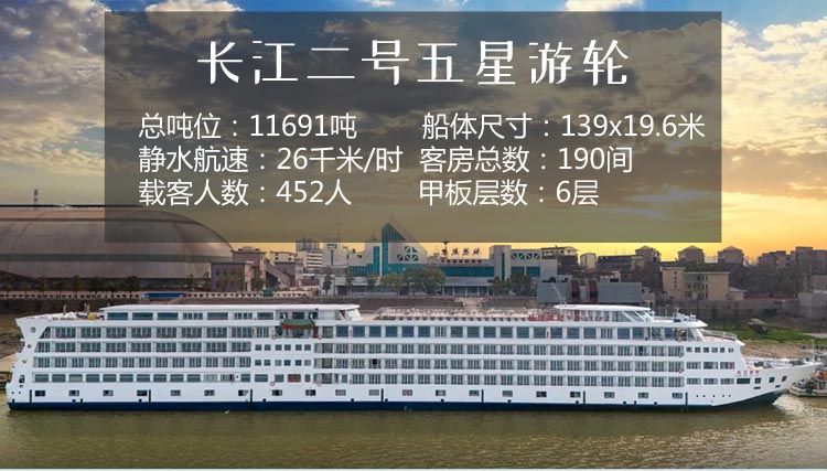 长江二号三峡游轮：重庆到南京十日航线