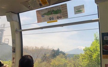 日本旅游：富士山大涌谷缆车