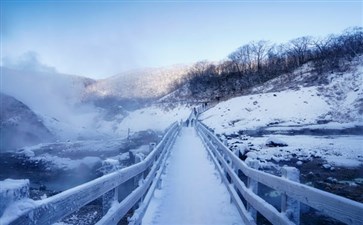 日本北海道登别地狱谷